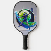 Fluss mit Energie - Pickleball Harmonie Schläger (Rückseite)