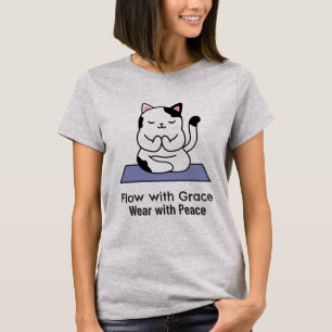 Fluss mit Grace Wear mit Peace Yoga T-Shirt
