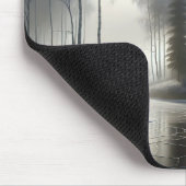 Fluss mit Mattierten Bäumen gefroren Mousepad (Ecke)