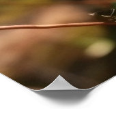 Fluss mit rosa und gelben Blumen Poster (Ecke)