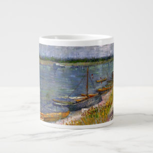 Fluss mit Ruderbooten von Vincent van Gogh Jumbo-Tasse