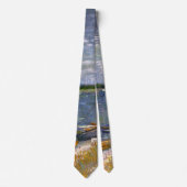 Fluss mit Ruderbooten von Vincent van Gogh Krawatte (Vorderseite)