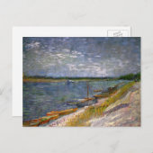 Fluss mit Ruderbooten von Vincent van Gogh Postkarte (Vorne/Hinten)