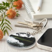 Fluss mit Schilf und Baumlandschaft Schlüsselanhänger (Vorderseite rechts)