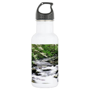 Fluss mittleres Prongdogwoods rauchiges Tennesse Trinkflasche
