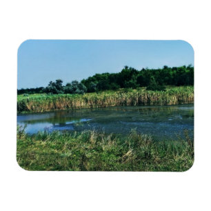 Fluss Molochnaja bei Melitopol. South Ukraine Po Magnet