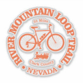 Fluss Mountain Loop Trail (Radfahren) Aufkleber (Vorderseite)