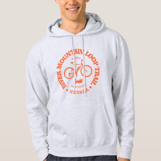 Fluss Mountain Loop Trail (Radfahren) Hoodie (Vorderseite)