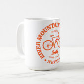 Fluss Mountain Loop Trail (Radfahren) Kaffeetasse (Vorderseite Links)