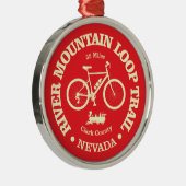 Fluss Mountain Loop Trail (Radfahren) Ornament Aus Metall (Rechts)