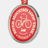 Fluss Mountain Loop Trail (Radfahren) Ornament Aus Metall (Links)