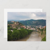 Fluss Mt'kvari Flows, Tiflis Postkarte (Vorne/Hinten)