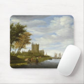 Fluss-Mündung mit einem Schloss Mousepad (Mit Mouse)