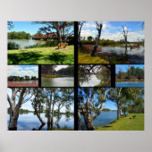 Fluss Murray Australia Foto Collage, Poster (Vorne)