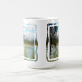 Fluss Murray Australia Large Pelicans Flock, Kaffeetasse (Mittel)
