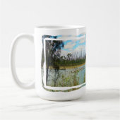 Fluss Murray Australia Large Pelicans Flock, Kaffeetasse (Links)