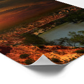 Fluss Murray Australia Sunset, Poster (Ecke)