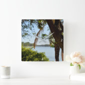 Fluss Murray, Australien, The View, Wall Clock Quadratische Wanduhr (Zuhause)