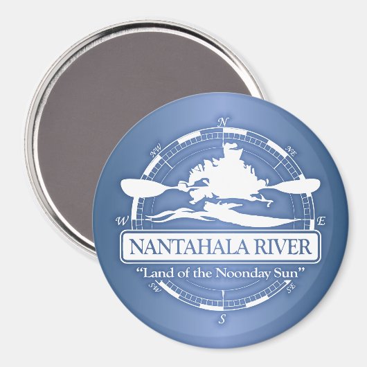 Fluss Nantahala (KC2) Magnet (Vorderseite/Rückseite)