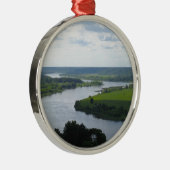 Fluss Nemunas in Vilkija, LITAUEN — Silbernes Ornament (Rechts)