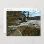 Fluss Off A Cliff Postkarte (Vorne/Hinten)