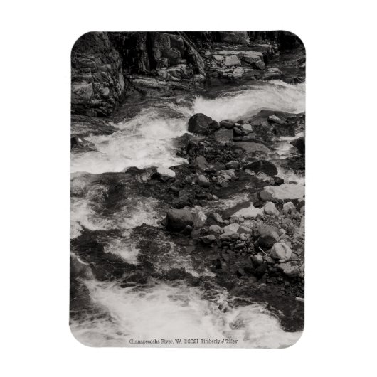 Fluss Ohanapecoshs, WA Magnet (Vertikal)