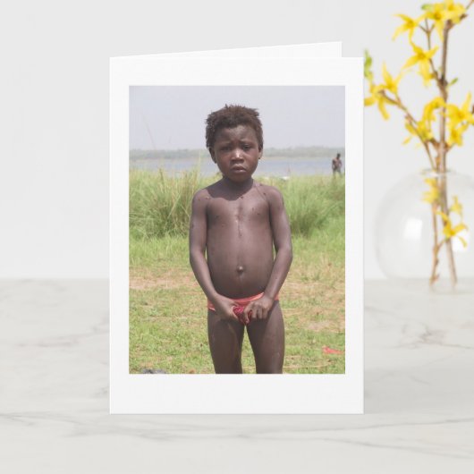 Fluss Oti Kind Karte (Gelbe Blume)