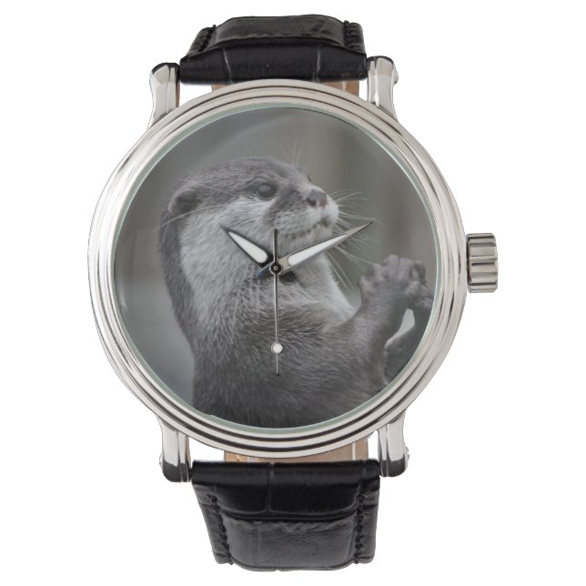 Fluss Otter Armbanduhr (Vorderseite)