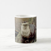 Fluss-Otter-Aufstellung Kaffeetasse (Mittel)