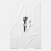 Fluss-Otter (Linie Kunst) Küchentuch (Vertikal)