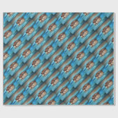 Fluss Otter Painting Geschenkpapier (Flach)