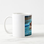 Fluss Otter Painting Kaffeetasse (Links)