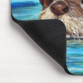 Fluss Otter Painting Mousepad (Ecke)