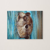 Fluss Otter Painting Puzzle (Horizontal)