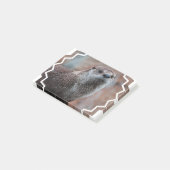 Fluss-Otter Post-it Klebezettel (angewinkelt)