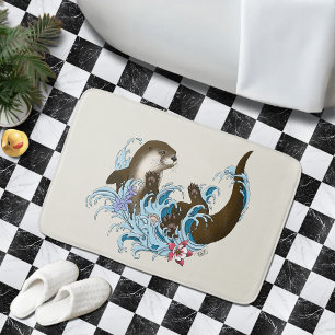 Fluss Otter Water Niedlich Badematte