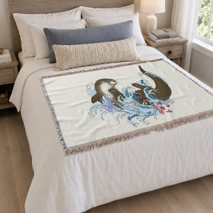 Fluss Otter Water Niedlich Decke