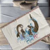 Fluss Otter Water Niedlich Decke