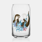 Fluss Otter Water Niedlich Dosenglas (Vorderseite)