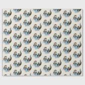 Fluss Otter Water Niedlich Geschenkpapier (Flach)