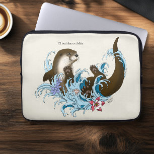 Fluss Otter Water Niedlich Laptopschutzhülle