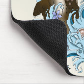 Fluss Otter Water Niedlich Mousepad (Ecke)