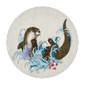 Fluss Otter Water Niedlich Schneidebrett (Vorderseite)