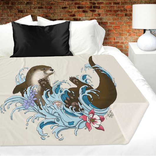 Fluss Otter Water Niedlich Sherpadecke