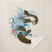 Fluss Otter Water Niedlich Sherpadecke (Vorderseite)