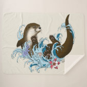 Fluss Otter Water Niedlich Sherpadecke (Vorderseite (Horizontal))