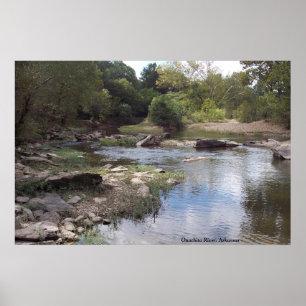 Fluss Ouachita in Oden, Arkansas Poster