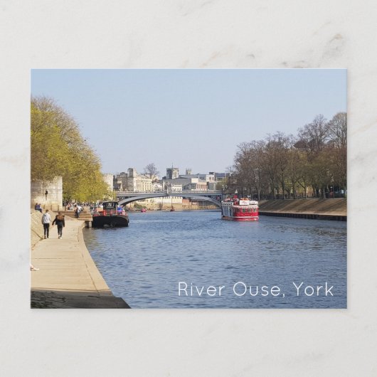Fluss Ouse, York Postkarte (Vorderseite)