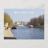 Fluss Ouse, York Postkarte (Vorderseite)