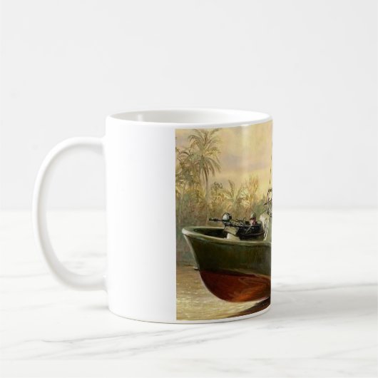 Fluss-Patrouillenboot Kaffeetasse (Links)